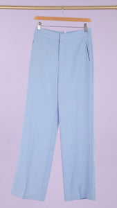 Blue Pinstripe Tailored Trousers