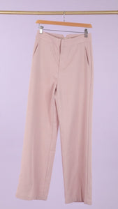 Baby Pink Pinstripe Tailored Trousers