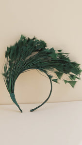 Origami Headband Headpiece -Green