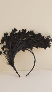 Origami Headband Headpiece Black