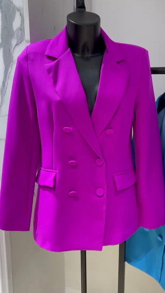 Purple Structured Blazer
