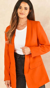 Oversized Blazer in Orange