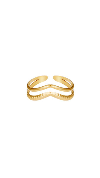 Double Wave Ring (Two Colours)