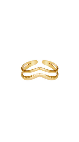 Double Wave Ring (Two Colours)
