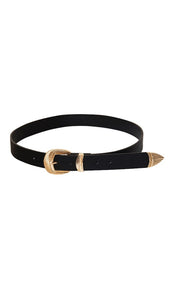 Black Faux Leather Belt (Two Colours)