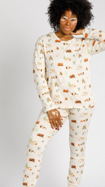 Cosy Cabin Leggings Pyjamas Set