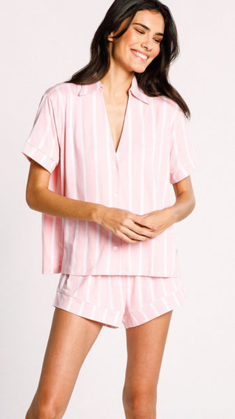 Candy Stripe Classic Short Pyjama Set