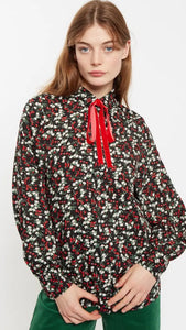 Byron Ditsy Blouse with Bow