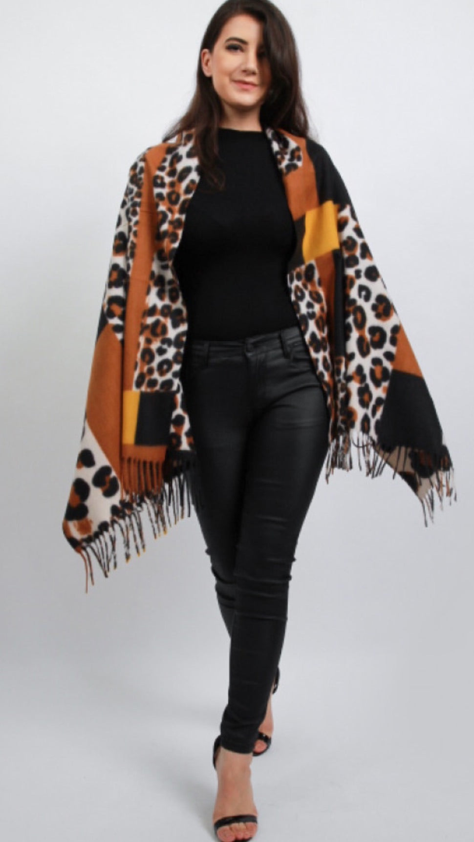 Leopard Print Shawl Scarf (Two Colours)