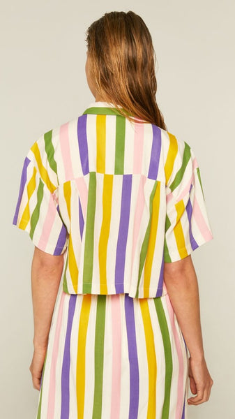 CF Rainbow Stripe Short Shirt
