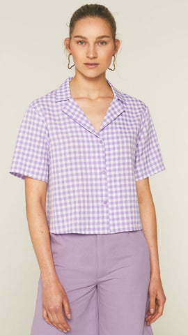 CF Lilac Check Short Sleeve Shirt
