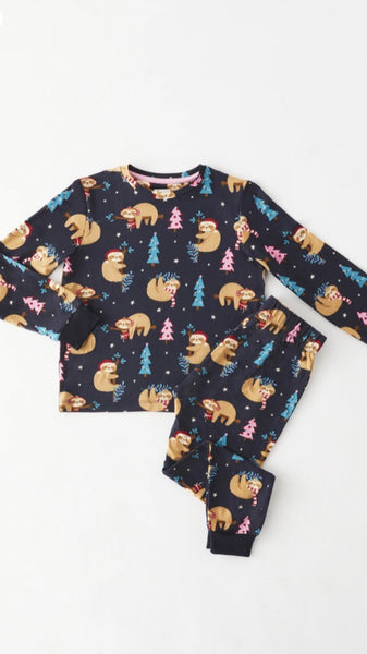 Kids Santa Sloth Classic Pyjamas