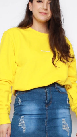 Santorini Yellow Sweatshirt