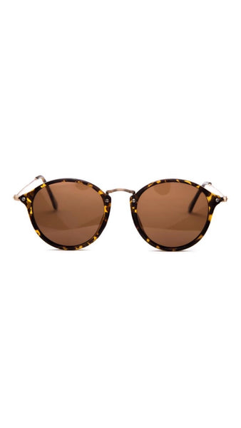 Jeepers Peepers Tortoise Shell Round Sunglasses
