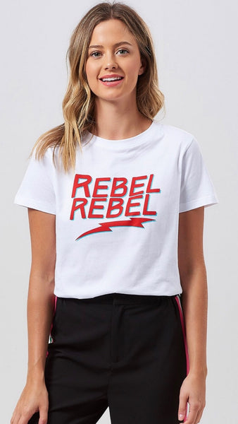 Sugarhill Mimi Rebel Rebel White T-Shirt