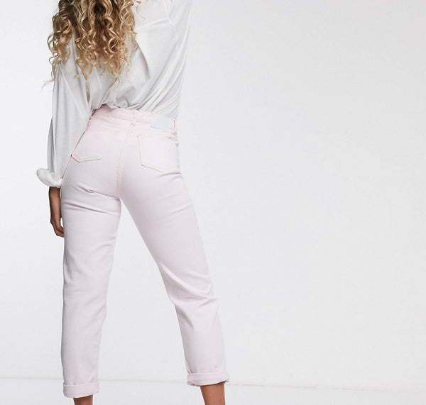 Glamorous Vintage Fit Baby Pink Mom Jeans
