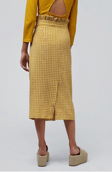 Louche Prescilla Gingham Pencil Skirt