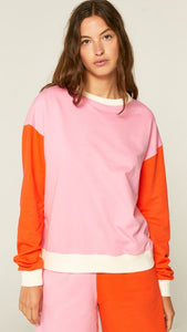CF Orange & Pink Raglan Sweatshirt