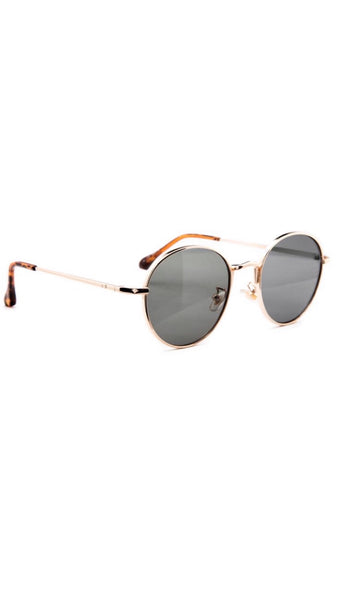 Jeepers Peepers Gold Round Sunglasses