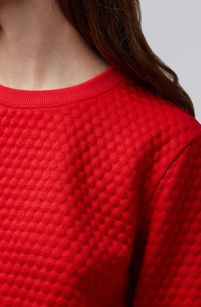 Louche Red Honeycomb Sweatshirt