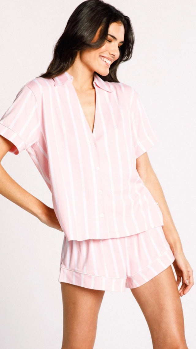 Candy Stripe Classic Short Pyjama Set