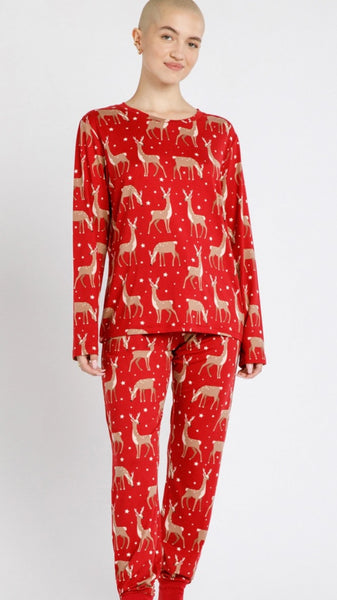 Reindeer Leggings Pyjamas Set