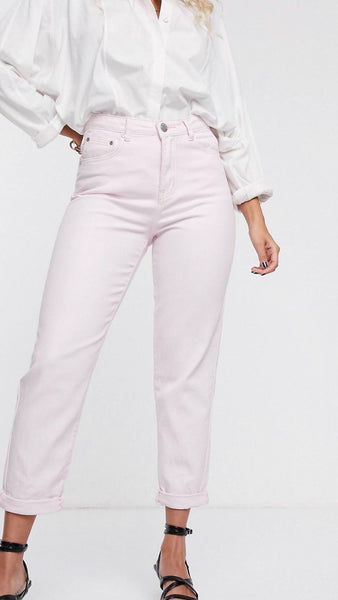 Glamorous Vintage Fit Baby Pink Mom Jeans