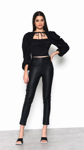 Leather Look Trousers