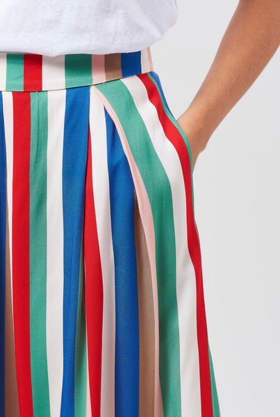 Sugarhill Payton Cabana Stripe Midi Skirt